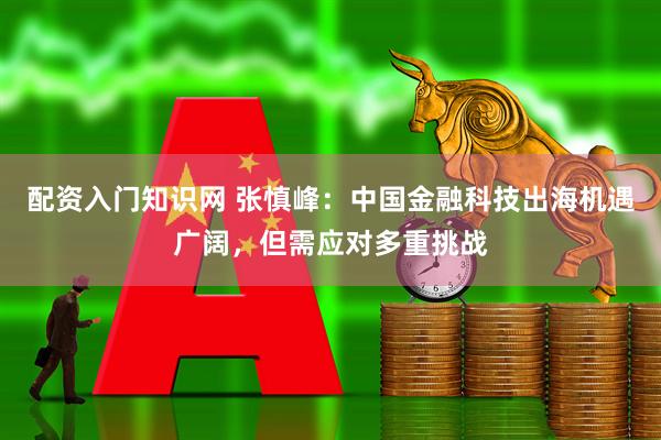 配资入门知识网 张慎峰：中国金融科技出海机遇广阔，但需应对多重挑战